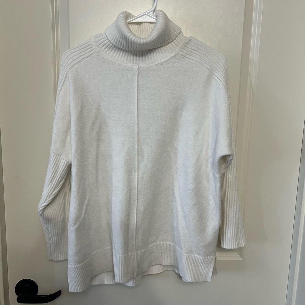 Elegant Cream Turtleneck Sweater